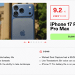 I Tested the iPhone 17 Pro Max. It’s Part Midlife Crisis and Part Battery-Life King