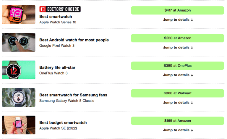 Best Smartwatch for 2025