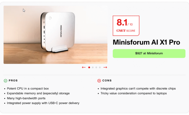 Minisforum AI X1 Pro Review: A Flexible Mac Mini Rival You Can Upgrade Yourself