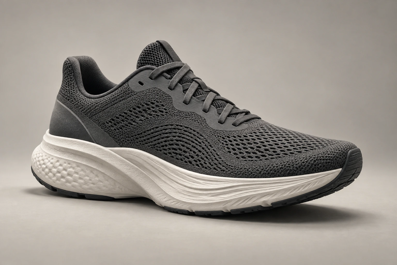 Ảnh minh họa: running shoe product photo on a neutral studio background
